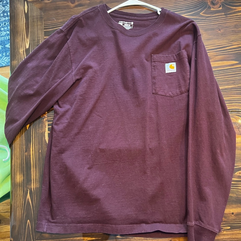 Men’s Maroon Carhartt Long Sleeve 🥀